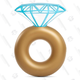 Jasonwell Inflatable Diamond Ring Pool Float | $17 | Amazon